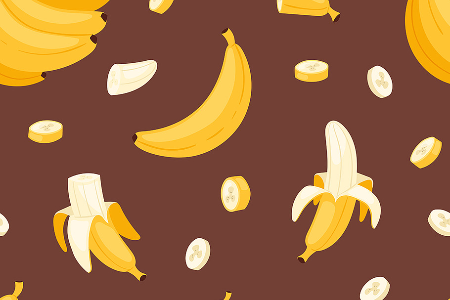 Banana set vector bananas products