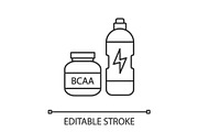 BCAA supplement linear icon