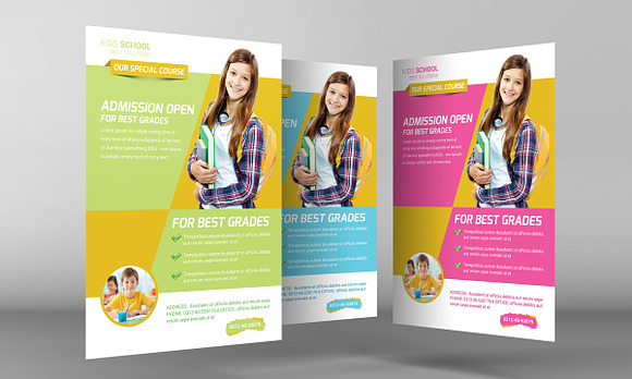 Kids School Flyer Template in Flyer Templates - product preview 1