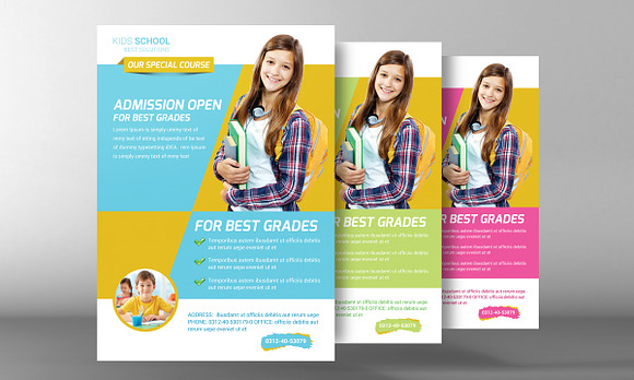 Kids School Flyer Template in Flyer Templates - product preview 2