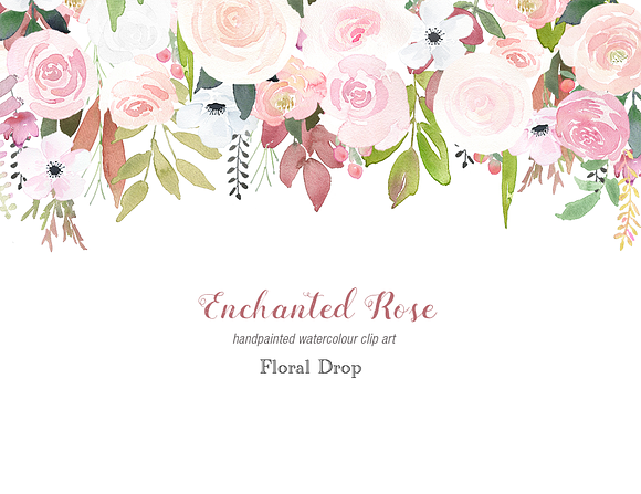 Enchanted Rose Clip Art Design Set in Illustrations - product preview 4