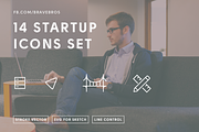 14 Startup Icons, SF, Server, Design