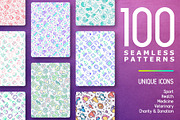 100 Seamless Patterns Collection