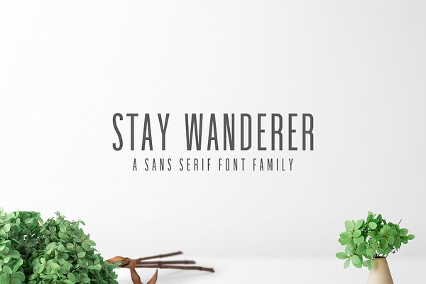 Stay Wanderer 3 Font Family Pack