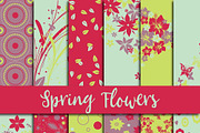 Spring Flowers Digital Paper