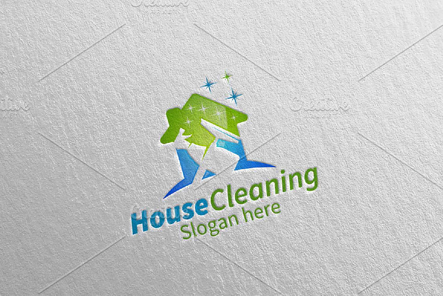 Cleaning Service vector Logo design in Logo Templates - product preview 8