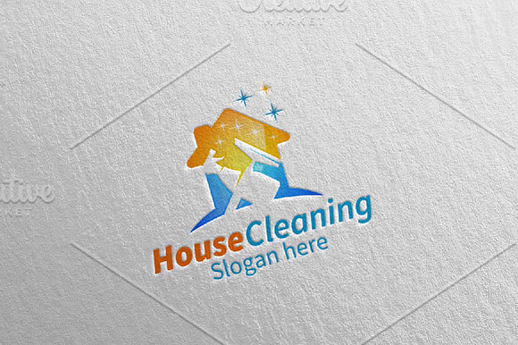 Cleaning Service vector Logo design in Logo Templates - product preview 2