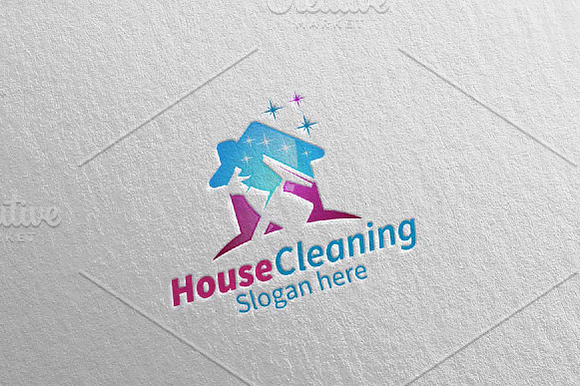 Cleaning Service vector Logo design in Logo Templates - product preview 3