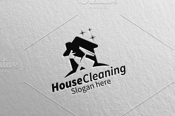 Cleaning Service vector Logo design in Logo Templates - product preview 4