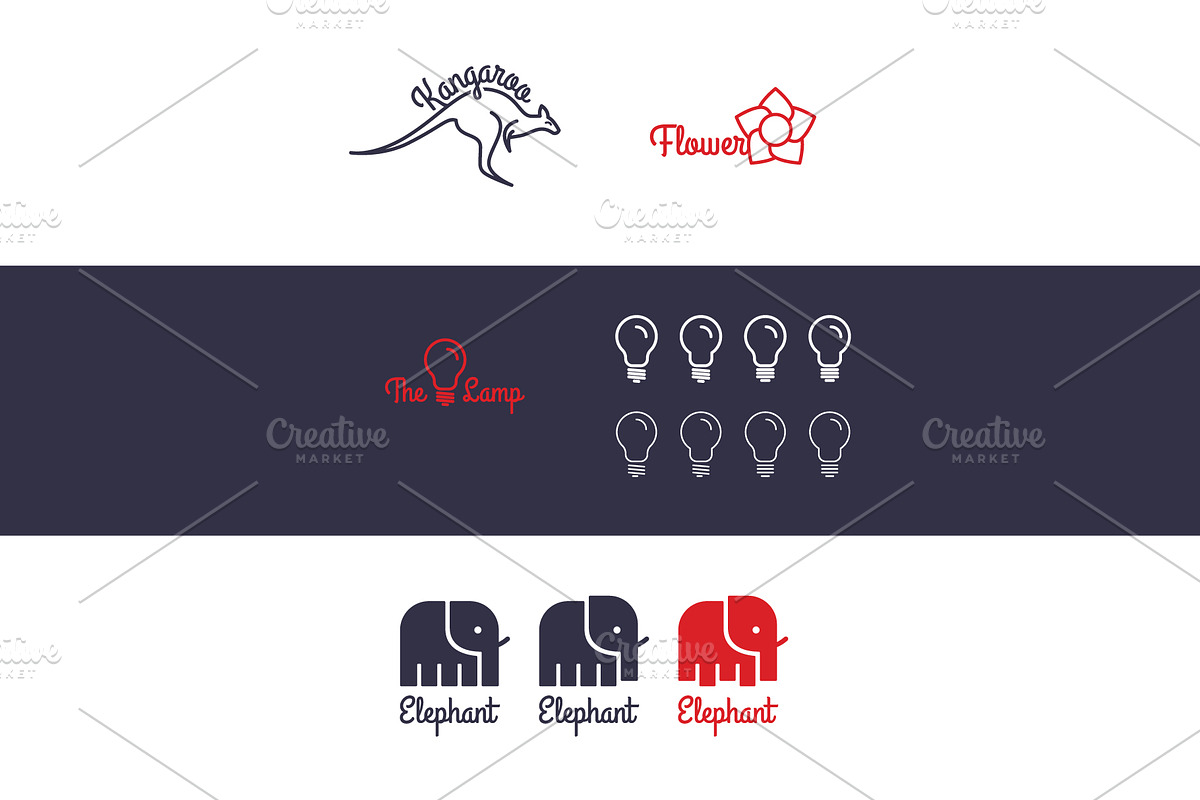 vector logo set in Logo Templates - product preview 8