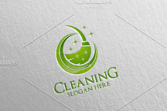 Cleaning Services Vector Logo in Logo Templates - product preview 1