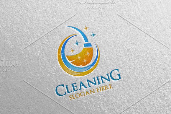 Cleaning Services Vector Logo in Logo Templates - product preview 3