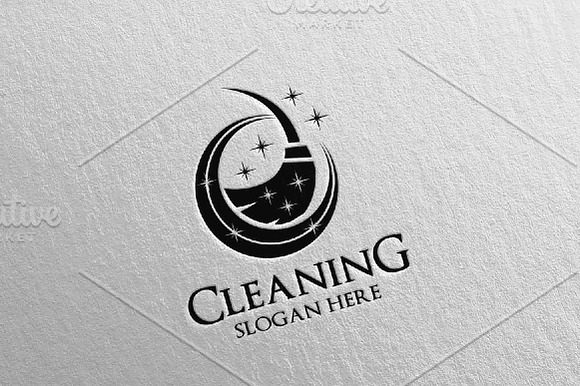 Cleaning Services Vector Logo in Logo Templates - product preview 4