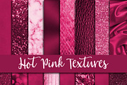 Hot Pink Textures Digital Paper
