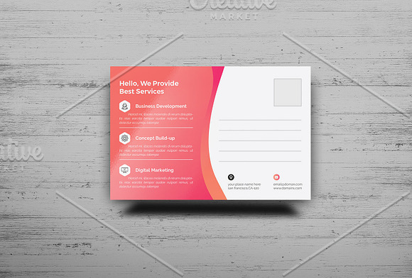 Postcards in Postcard Templates - product preview 1