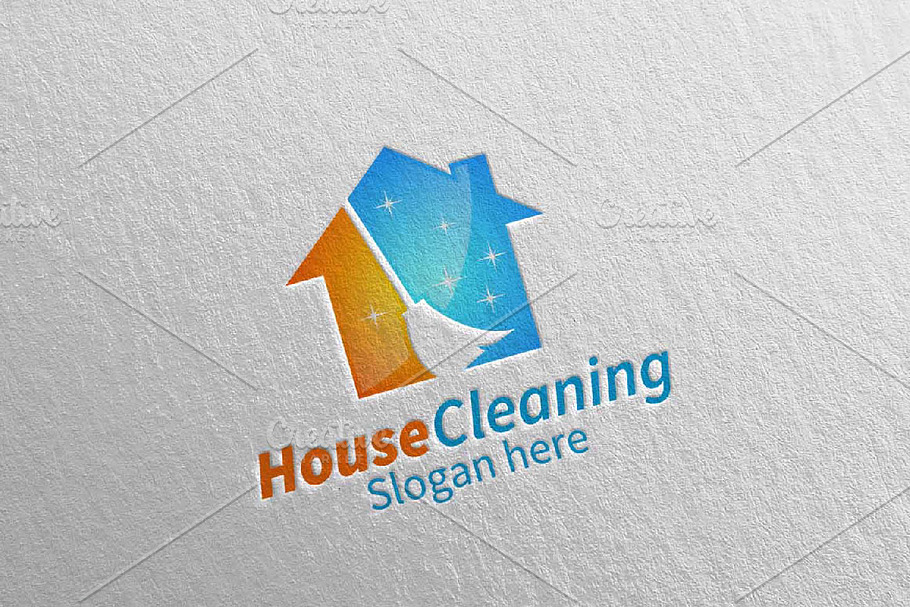 House Cleaning Services Logo Design in Logo Templates - product preview 8
