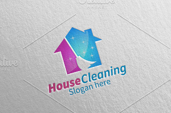 House Cleaning Services Logo Design in Logo Templates - product preview 1
