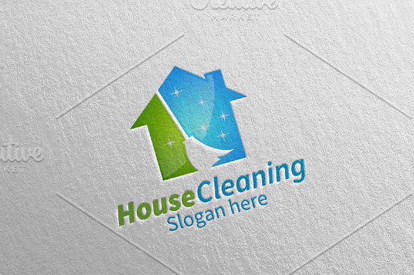 House Cleaning Services Logo Design in Logo Templates - product preview 2