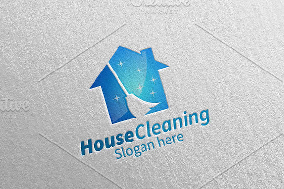 House Cleaning Services Logo Design in Logo Templates - product preview 3