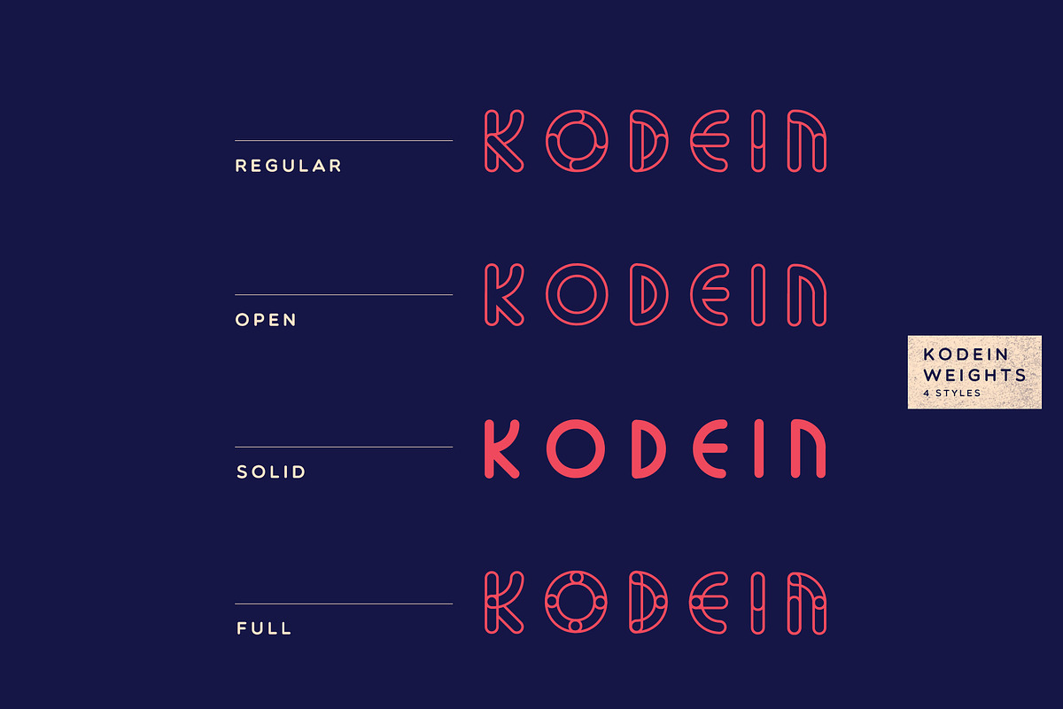 Kodein — fun display typeface in Display Fonts - product preview 8