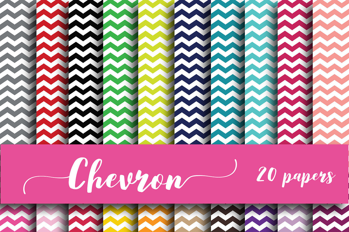 Chevron Digital Paper in Patterns - product preview 8
