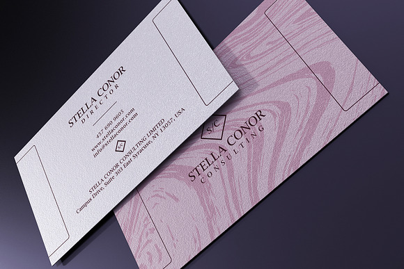 Pink Business Card in Business Card Templates - product preview 1