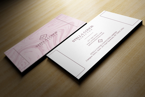Pink Business Card in Business Card Templates - product preview 2