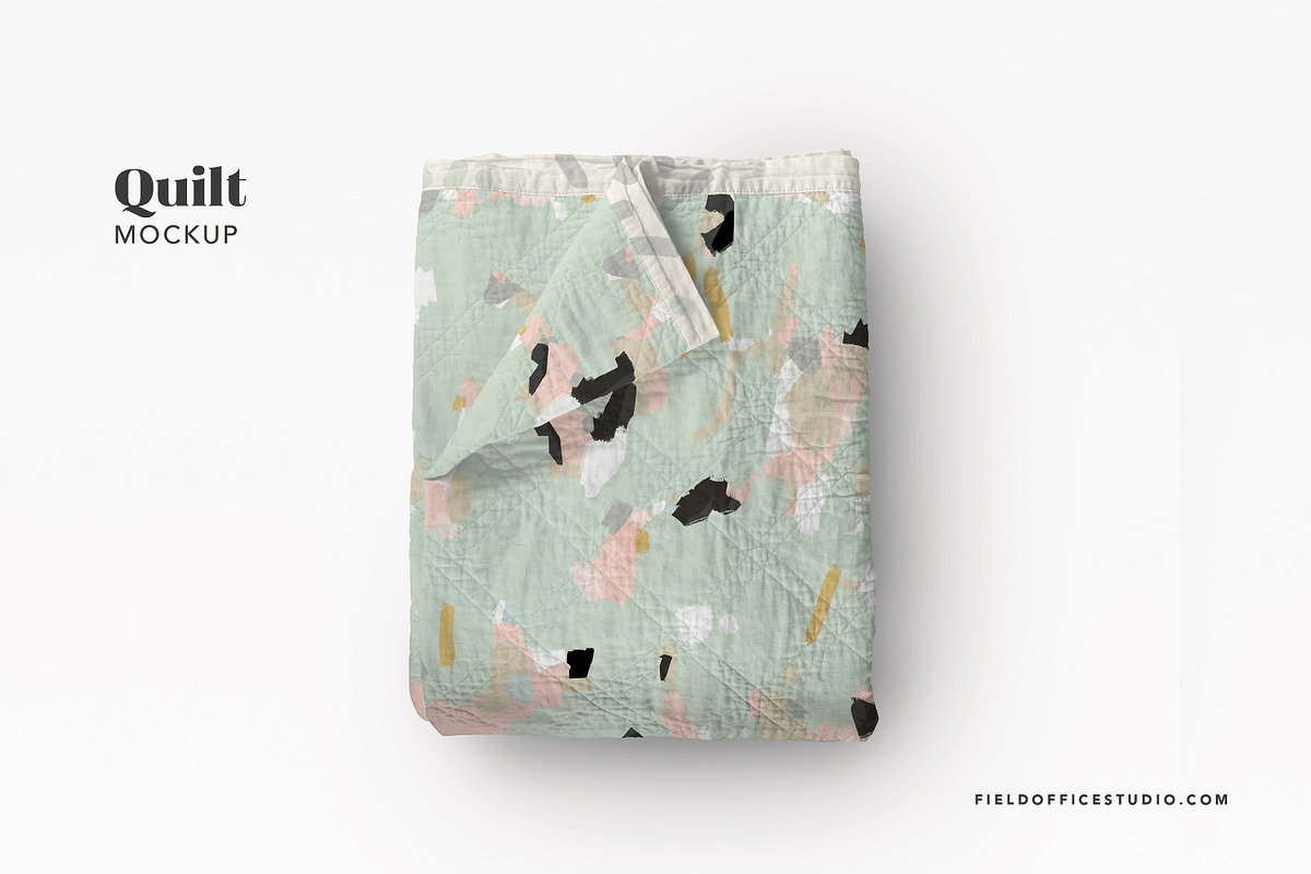 Download Quilt Blanket Mockup | Creative Product Mockups ~ Creative Market