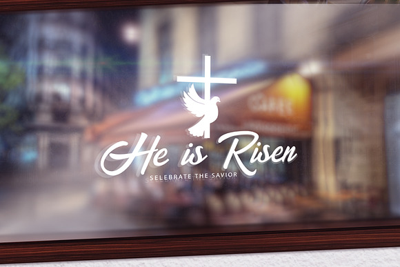 He is Risen. Easter Emblems/Logo in Logo Templates - product preview 1