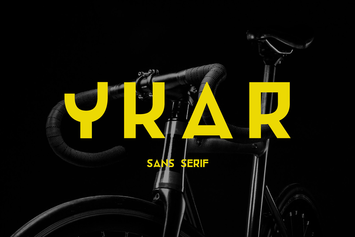 Ykar — futuristic sans serif font in Sans-Serif Fonts - product preview 8