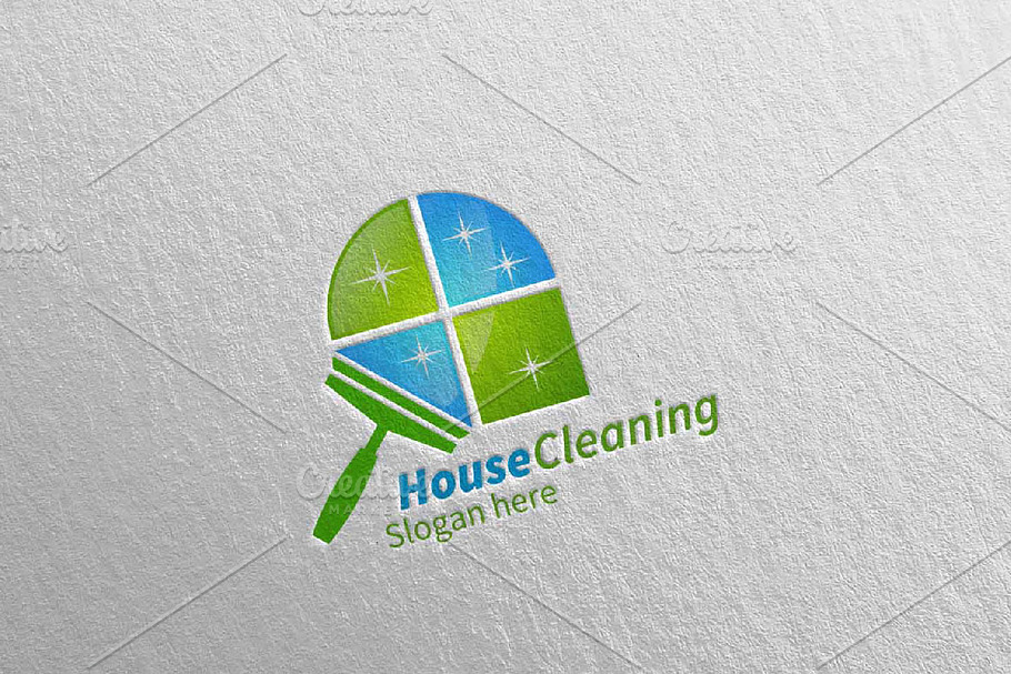 Cleaning Service Logo Design in Logo Templates - product preview 8