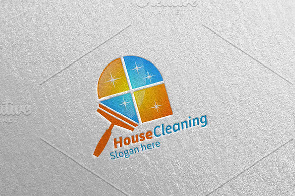 Cleaning Service Logo Design in Logo Templates - product preview 1