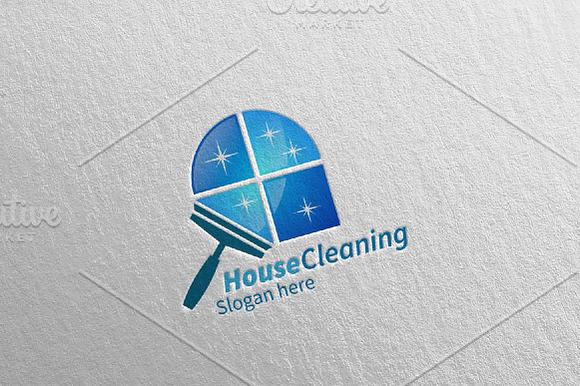 Cleaning Service Logo Design in Logo Templates - product preview 3