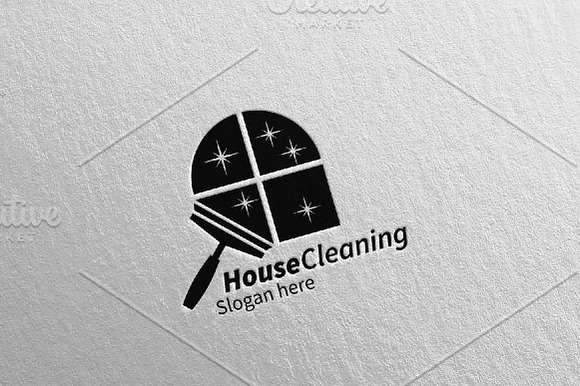 Cleaning Service Logo Design in Logo Templates - product preview 4