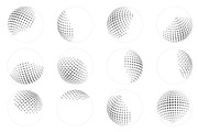 Dot ball sphere abstract design 