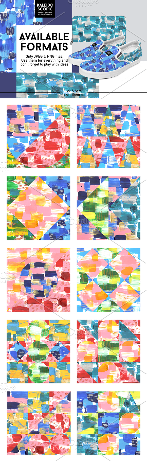 Kaleidoscope Acrylic Patterns Set in Patterns - product preview 1