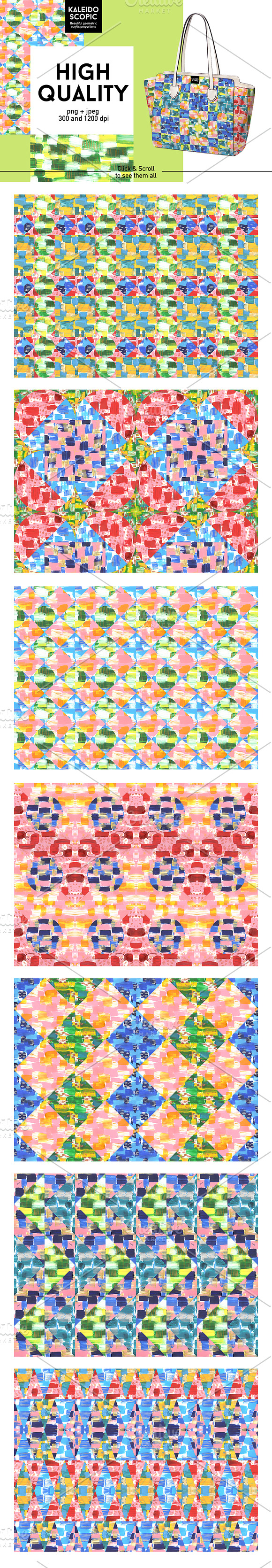 Kaleidoscope Acrylic Patterns Set in Patterns - product preview 2