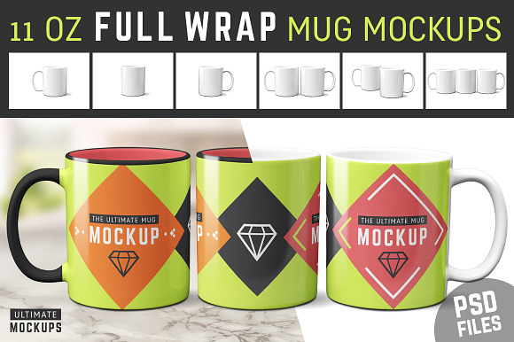 11 oz Mug Mockups (PSDs) in Product Mockups - product preview 4