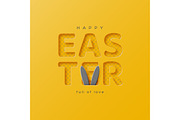Easter holiday greeting card.