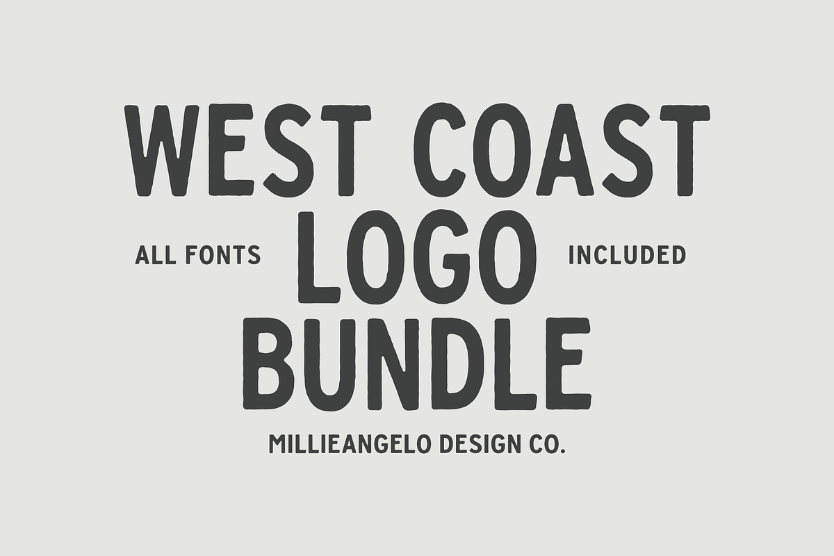 West Coast Design Bundle + Fonts in Logo Templates - product preview 8