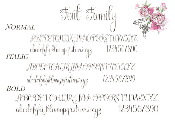 Paris in the Springtime font in Script Fonts - product preview 9