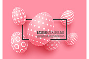 Abstract Easter pink background.
