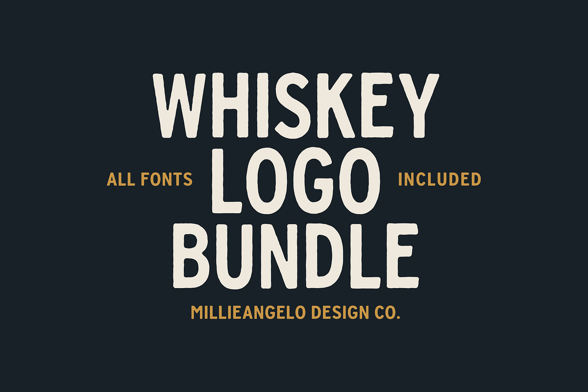Whiskey Logo Bundle + Fonts in Logo Templates - product preview 8