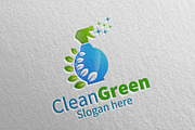 Cleaning Service Logo Eco Friendly