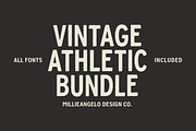Vintage Athletic Bundle + Fonts
