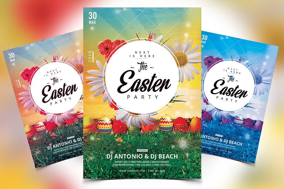 The Easter Party - PSD Flyer