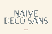 Naive Deco Sans Font Collection