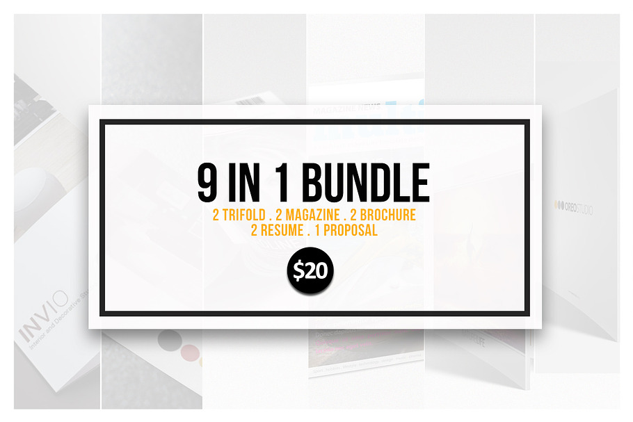 9 In 1 Template Bundle in Brochure Templates - product preview 8