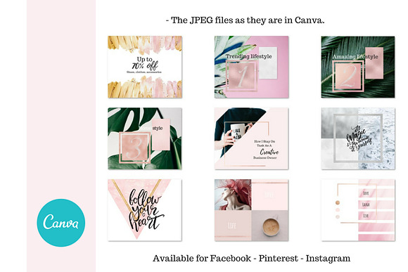 4 in 1 Canva for you - Social media in Instagram Templates - product preview 7