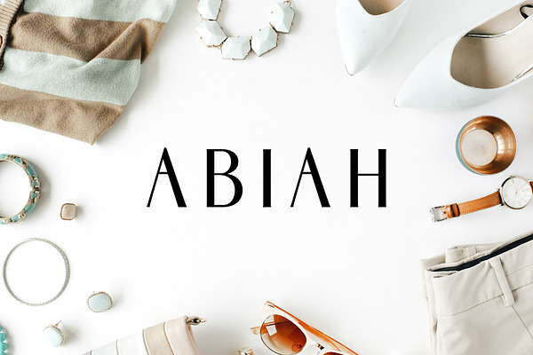 Abiah Sans Serif Font Family Pack